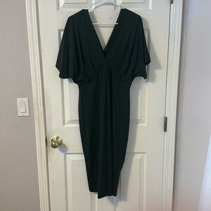Banana Republic hunter green semi formal dress